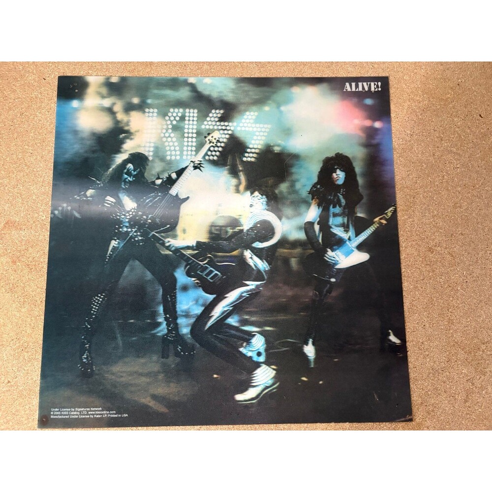 Kiss Alive 1975 Album 3D Poster Vintage Kiss Fan Artwork